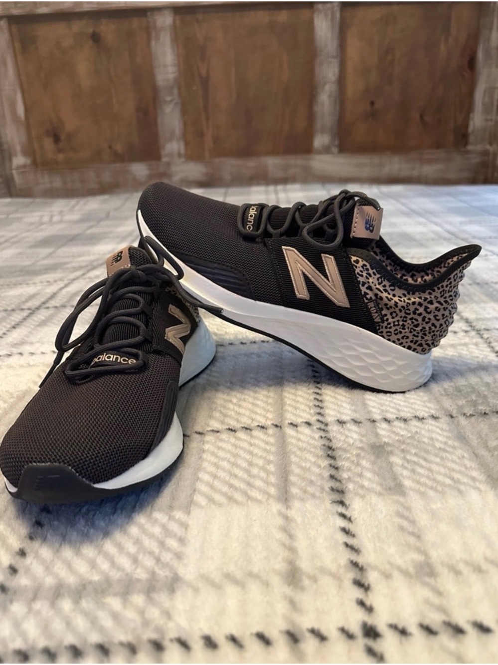 New Balance Fresh Foam Roav WROAVRK1 Black Running Shoes GAL421 Women's US 9
